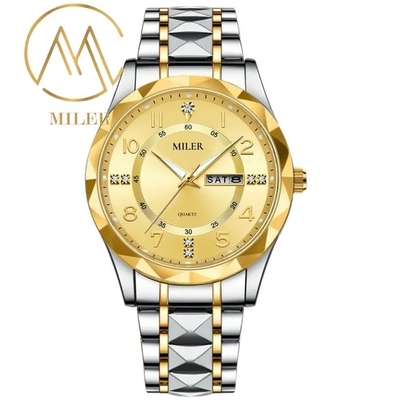 Miler Men's Quartz Dress Watch 30m Waterproof Stainless Steel