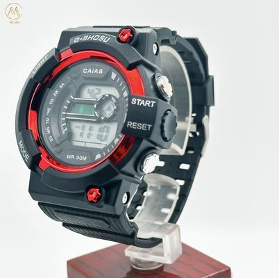 Qualität  Luxury Digital Sport Watch 100M Water Resistant Silicone Strap Watches usine