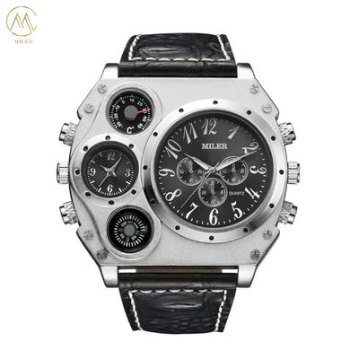 Qualität  Modern Analog Leather Strap Quartz Watch Leather Band Quartz Wrist Watches usine