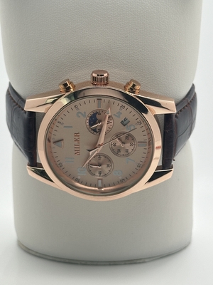 Durable Quartz Stainless Steel Quartz Watch With Luminous Hands Date Display Buckle Clasp