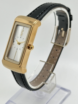 Gift Genuine Leather Mens Waterproof Wrist Watch Square Single Dial Quartz Watch