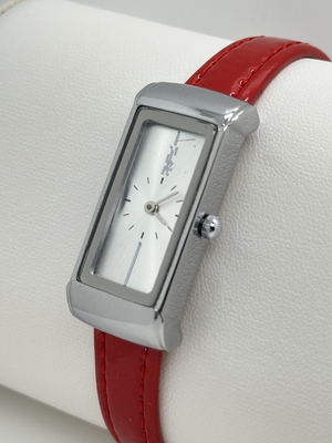 Leather Strap Quartz Watch for Personalized Engraving