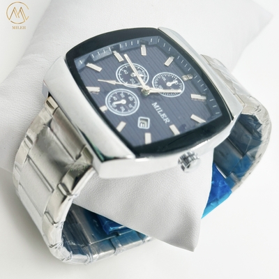Custom Logo Quartz Waterproof Fashion Watch for Men Date Stainless Steel Watches Wrist Watch