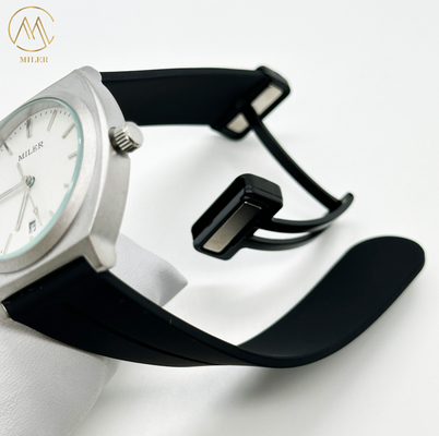 Wholesale Custom Logo Silicone Strap Watches With Buckle Clasp Water Resistant To 30 Meters