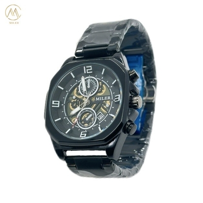 ML1113-Black Bezel High Quality Skeleton Wristwatches