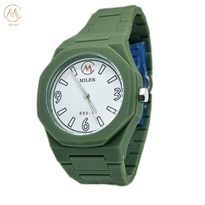 Newest Fashion Custom Logo Quartz Movement Rubber Strap Colourful Cartoon Wrist Watch