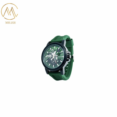 New Model Silicon Strap Watch with Quartz Movement and 30 Meters Water Resistance