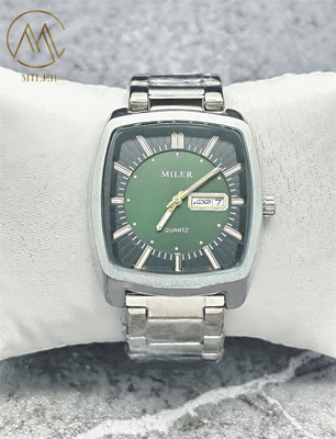 Men's Watch Luxury Quartz Movement Watch with Stainless Steel