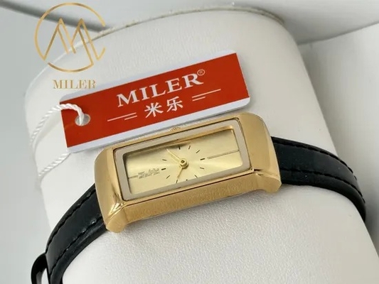 Women's Quartz Watch White Dial 30m Waterproof Leather Strap
