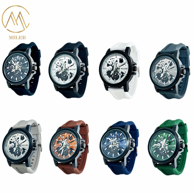 Women's Design Quartz Watch with Date Display and Durable Silicone Strap