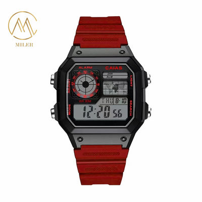 Men's Quartz Wrist Watch with Blue Dial Oval Case and Buckle Clasp