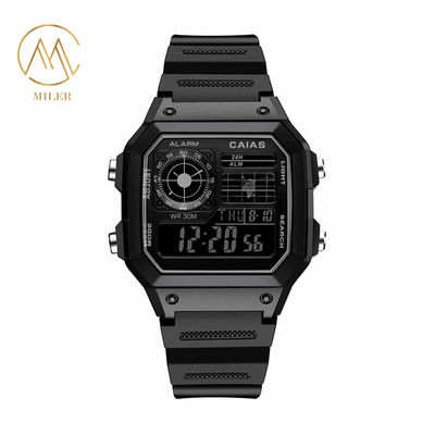 Men's Quartz Wrist Watch with Blue Dial Oval Case and Buckle Clasp