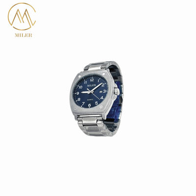 Lightweight Square Case Quartz Watch for Women with 30 m Water Resistance and Stainless Steel Band