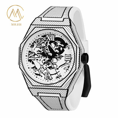 New Design Double Movement Quartz Wristwatch with Denim Strap Watch for Sale