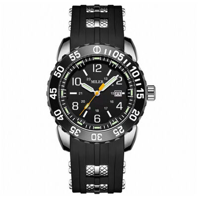 Blue Silicon Strap Watch Featuring Quartz Movement Round Dial Suitable for Office Wear and Outdoor Sports Comfortable