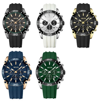 Sport Watch Quartz Wrist Watch Silicone Watch Stylish Durable Comfortable Suitable Business Casual and Outdoor Activities