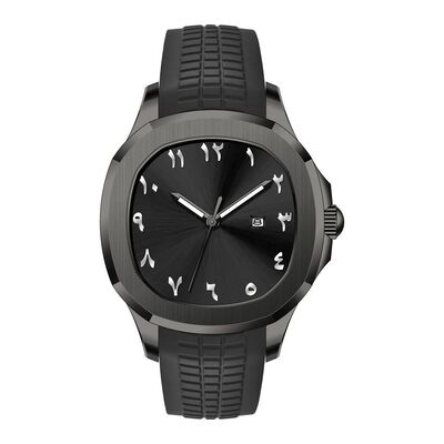 Customized LOGO Silicon Strap Watch Including Round Dial Shape and Laser Printing Logo Case Back Designed for Awareness
