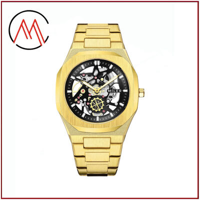 Stainless Steel Strap Watch Including Round Dial Shape and Laser Printing Logo Case Back Designed