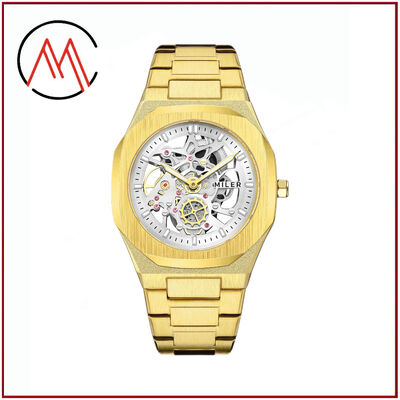 Stainless Steel Strap Watch Including Round Dial Shape and Laser Printing Logo Case Back Designed