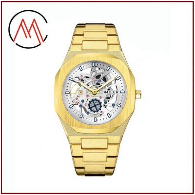 Stainless Steel Strap Watch Including Round Dial Shape and Laser Printing Logo Case Back Designed