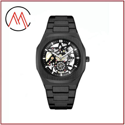 Hook Buckle Quartz Wrist Watch Featuring Laser Printing Logo