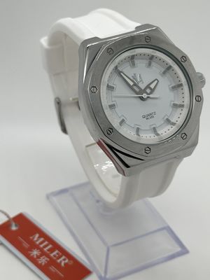 30 Meters Waterproof Silicone Strap Watch with Luminous Hands