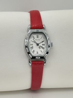 ML 222  Popular Customized Leather Strap Watch with Laser Engraved Logo