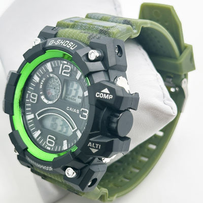 Hot Sale Sports Casual  Green Silicone Smart Digital Quartz Wristwatch