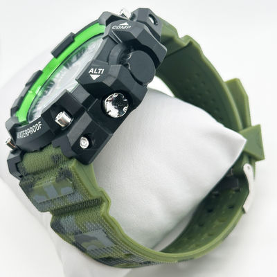 Hot Sale Sports Casual  Green Silicone Smart Digital Quartz Wristwatch