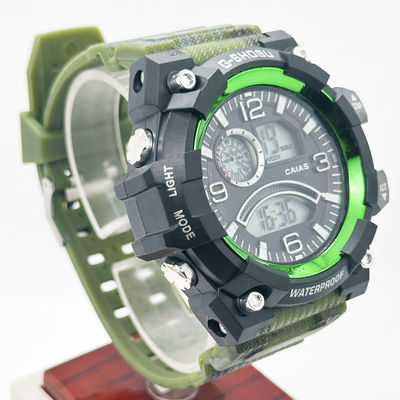 Hot Sale Sports Casual  Green Silicone Smart Digital Quartz Wristwatch