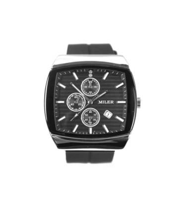 Wasserdichte Quarz-Armbanduhr für Männer mit Lederband